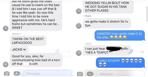 leaked texts jackie|Jackie’s Leaked Texts From ‘Love Is Blind’。